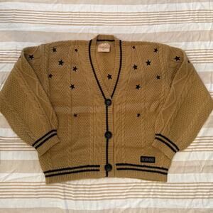 Taylor Swift NWT (bag) | Official Fearless tan cable knit cardigan sweater | XS